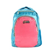 Backpack Girls School Backpack Flip Sequin Flamingo Smiggle Alike - BLUE (I2D9) Girls Backpack Large Backpack Character Print Price Early Childhood Kindergarten Elementary School E3I0 Embossed Motif Cute Bag For High Prem School