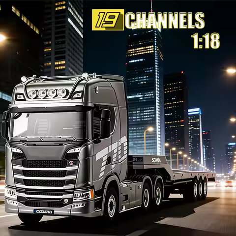 huina1501+1502 Scania 770S Alloy Tractor 19CH RC Truck 1/18 heavy-duty truck 2.4G remote control Eng