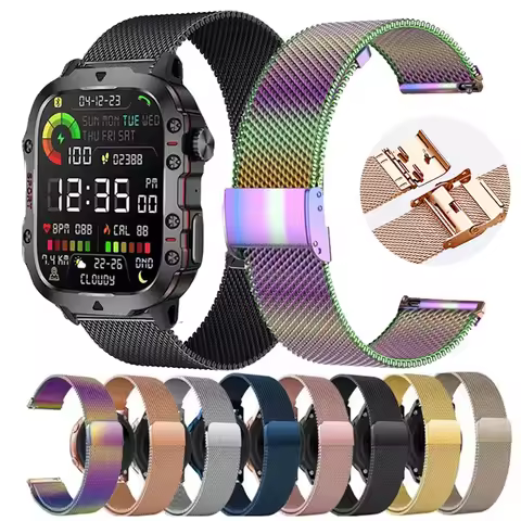 Stainless Steel Strap For LIGE Smart Watch QX11 Smartwatch Milanese Loop Band For LIGE QX11 Metal Br