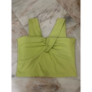 preloved fashion green top