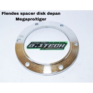 Megapro/tiger front disc spacer