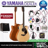 Yamaha FGX820C 41'' Dreadnought Solid Spruce Acoustic Electric Guitar With Pickup - Natural (FGX820)