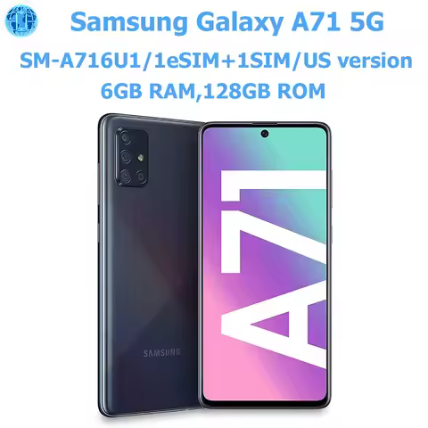 Samsung Galaxy A71 5G Smart Android Phone 6.7-inch 6GB RAM 128GB ROM US Version Samsung Phone 64MP 4