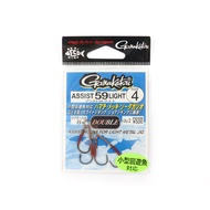 Gamakatsu 66499 Assist 59 Light Plain Assist Hooks Size 4 (5291)