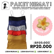 [MORE ECONOMICAL, BUNDLING BR087] CLOVA Tanktop Bundling Savings Package SphagettiTALI + Frangipani 