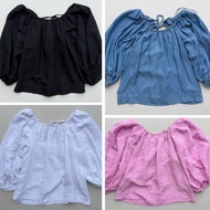 On.34th Flowy Puff Sleeve Blouse for Women Flowy Blouse