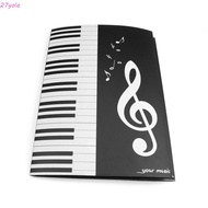 YOLO Music Score Holder, 4 Pages Writing Modification Expand Music Folder, Music Instrument Storage 