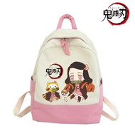 🔥ถูกสุดๆ💜 กระเป๋าเป้สะพายหลัง ผ้าใบหนากันน้ำเกรดพรีเมี่ยมอย่างดี Cosplay รูปการ์ตูนดาบพิฆาตอสูร Demo