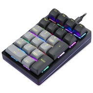 MOTOSPEED K3 Digital Mechanical Keyboard 21-Key RGB Backlight with Hot-Swappable Gaming Keyboard for