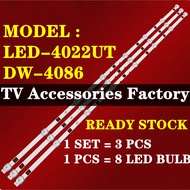 NEW 3 PCS LED-4022UT DAWA 40" TV LED Backlight 40 INCH Lamp TV LED-4022 LED4022UT 4022UT