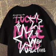 Casual Streetwear T-Shirt - Motif CuteBINTANG & Positive Text - Daily Outfit