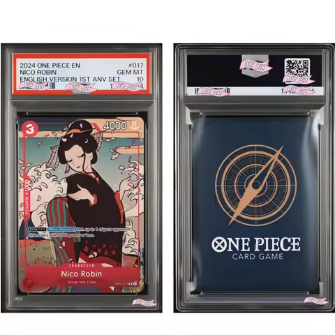 DIY 2024 ONE PIECE NICO ROBIN ENGLISH VERSION 1ST ANNIVERSARY SET #017 10 Points Rating Gift Display