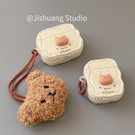 airpod case airpod 2 case airpod pro case Splash Ink Bear Suitable for Apple Earphone Protective Cas