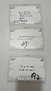 TXT 美專親簽postcard 小卡