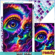 5D DIY Full Round Drill Diamond Painting Colorful Cloud Eye Home Decor 40x65cm