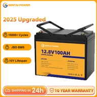 ♞,♘GENTAI POWER LiFePO4 Battery 12V 100AH Solar Lithium Battery