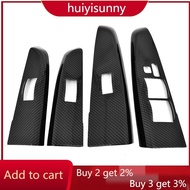 For Toyota Fortuner 2005 2014 Carbon Fiber Pattern Car Power Window Switch Panel Cover Fortuner Inte