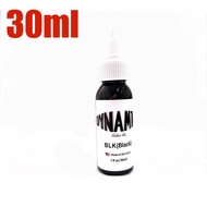 หมึกสัก ไดนามิกแท้  DYNAMIC INK หมึกดำ3เท่า [TBK] หมึกสัก สีดำ Triple Black ดำมากสำหรับงานถมดำหรืองา