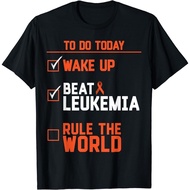 New Limited Beat Leukemia Rule The World Funny Cancer Quote T-Shirt