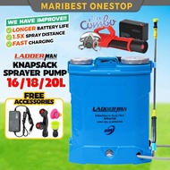 LDM OGAWA - FOX PROSPRAY 16l 18l 20l Battery Pump Electric Knapsack Sprayer Pump Pam Racun Bateri Ga