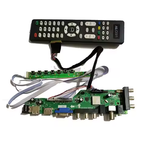 New DVB-T DVB-C Monitor Kit N156B6-L0B Rev.C1 N156B6 L0B Rev C2 TV+HDMI+VGA+USB 1366X768 LCD LED Scr