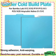 GSWLTT 1PCS Cold Build Plate, Spring Steel Double-Sided Glacier Build Plate, 264x276mm  Printer Buil