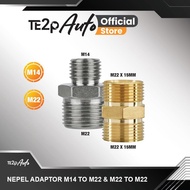 MESIN Te2p Auto Adaptor Nipel Hose Connection Machine High Pressure Washer Steam Jet Cleaner M22 to 