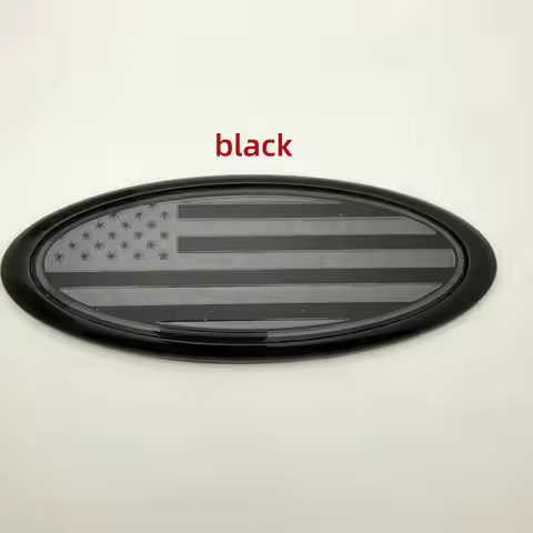 1pcs Car Rear Trunk Front Grill American Flag Sticker For Hood Badge Front Grill Emblem F150 F250 Ex