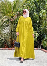 MIDI DLIA TWILL JUMBOO LD125-130cm GAMIS LEBARAN WANITA