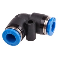 Festo Tube-to-Tube Pneumatic Elbow Fitting Push In 6 mm to Push In 6 mm, QSL Series, 14 bar QSL-6
