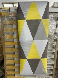 Buy 2 Roll Get 1 roll Free Gift Wood Sticker || 10Meter KYK PVC 3D Geometric Wallpaper Batu oil pro