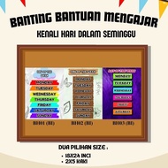 Bahan Bantu Mengajar bagi tadika BANTING HIASAN KELAS, TADIKA SAMBIL MEMBANTU PELAJAR MENGENAL HARI