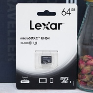 Lexar 64GB MicroSDXC 633x A1 V30 95/45 MBs Memory Card