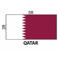 Qatar Flag 3x5ft, Bendera Qatar 3x5ft, Polyester