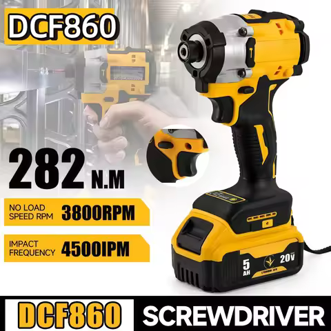 DCF860 Fit Dewalt 20V Cordless Compact Drill / Driver Brushless Electric Drill Screwdriver Rechargea