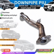 Downpipe piu for innova reborn 2gd, fortuner vrz gr (1gd 2gd) and hillux 2gd already pnp stainless