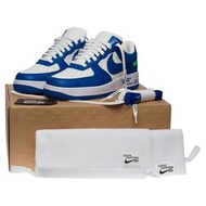 New Louis Vuitton x Nike Air Force 1 Blue US8.5 White Italy from LV Leather Virgil Dior