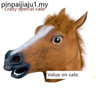 Halloween Horse Head Mask Unicorn Animal Headgear Funny Horse Face Horse Mask cos Funny Horse Headge