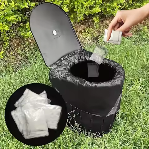 1-100 Pieces Portable Toilet Absorbent Gel, Camping Toilet Gel Powder, Odor-Control Urine Liquid Was