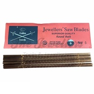 Golden Swords No.5 Piercing Saw Blade For Hard Metal, Wood Or Plastic Cutting / Mata Gergaji Potong 