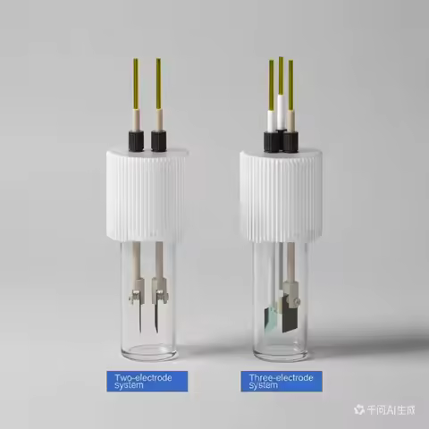 Three-Electrode System Micro Sealed Electrolytic Cell 5ml to 30ml Volume Precise Experiment Cell