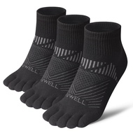 Toe Socks for Men Women Running COOLMAX Five Finger Socks Ankle Quarter Five Toe Socks Breathable 5
