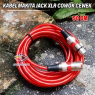 Kabel Audio Mixer Crossover Equalizer Aksessoris Sound System Makita Jack Xlr Male Female 2 Meter