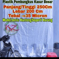 Plastik pembungkus Kasur/springbed/motor 200 x250 cm Tebal 35 Micron
