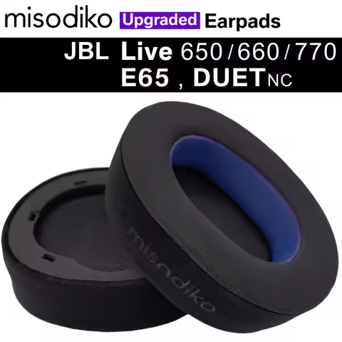 misodiko Upgraded Earpads Replacement for JBL Live 650/ 660/ 770, E65 BTNC, Duet NC Headphones