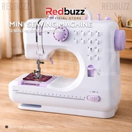 REDBUZZ Sewing Machine FHSM 505A Pro Upgraded 12 Sewing Portable Mini Sewing Machine Mesin Jahit 505