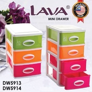 LAVA A5 DRAWER 3TIER & 4TIER_A5 DRAWER SERBAGUNA_MINI BOX LACI_DW5913&DW5914/Drawer Saiz A5