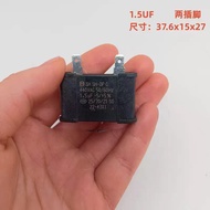 Sanxin Panasonic Fan Start Capacitor 400v, 440v1.5 uf, with Installation Hole, 2 Pin Copper Plug
