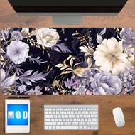 Cottagecore desk mat, Floral desk pad, Vintage flowers desk decor, Nature desk mat, botanical mouse pad, aesthetic nature desk pad