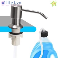 LILY Soap Dispenser Countertop Home Extension Tube Detergent Stainless Steel Lotion Dispenser